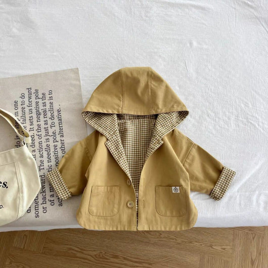 Abrigo Impermeable con Capucha Estilo Coreano para Niños - Image 6