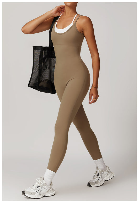 Jumpsuit Deportivo Bicolor con Tirantes Ajustables - Image 16