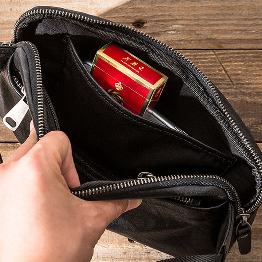 Cartera Multifuncional de Cuero Vacuno Vintage para Hombre - Image 12