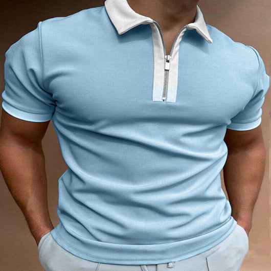 Polo Clásico Hombre Manga Corta - Camiseta Sólida Versátil para Verano - Image 4
