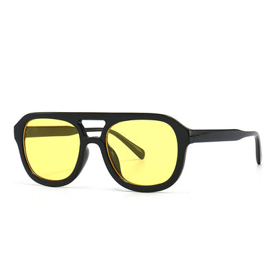Gafas de Sol Retro Cuadradas con Marco Plano para Street Style - Image 16
