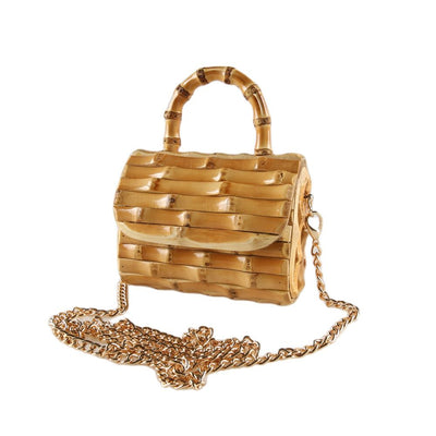 Bolso de Hombro Artesanal Estilo Pastoral con Cadena Simple - Image 4