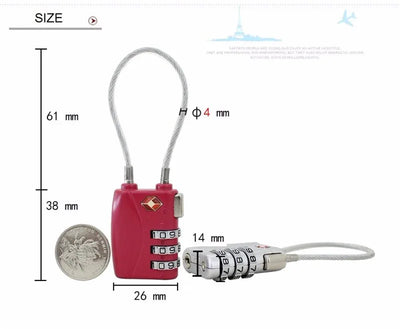 Candado de Cable para Maleta de Viaje - Image 25
