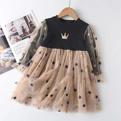 Vestido de Malla Manga Larga para Niñas - Colección Otoño - Image 10