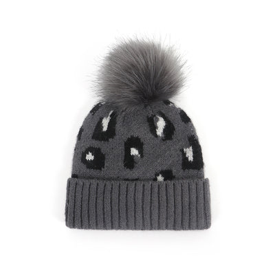 Gorro de Punto Mohair Infantil Estampado Leopardo - Image 13