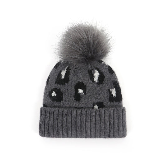 Gorro de Punto Mohair Infantil Estampado Leopardo - Image 13