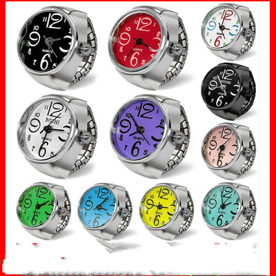 Anillo Reloj Unisex Caja de Aleación Plateada - Image 4