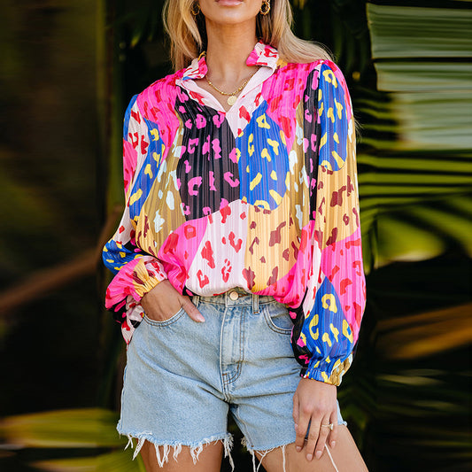 Blusa Estampada en Chifón para Mujer