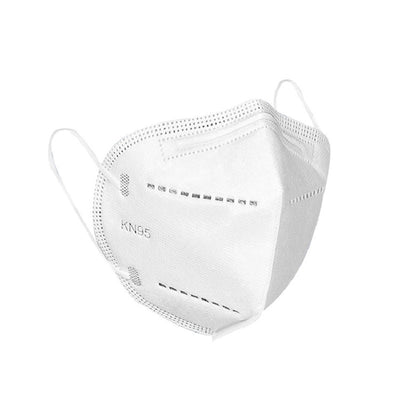 White 3D KN95 five-layer protective mask with ear loops, designed for dust and general protection. - Image 12