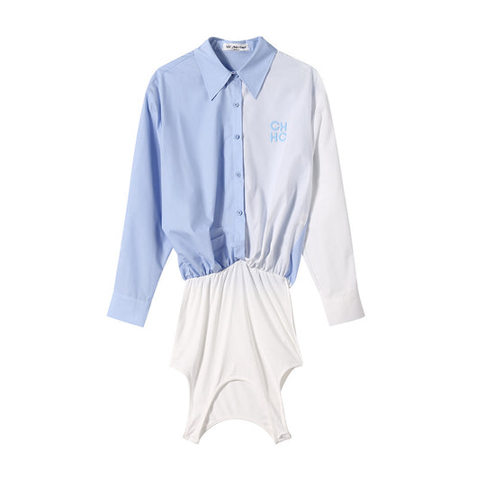 Blusa Manga Larga con Contraste de Letras para Mujer - Image 6