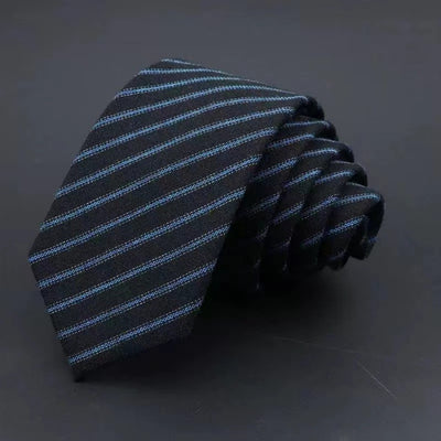 Corbata de Algodón Tejida para Hombre - Diseño Rayado Profesional - Image 9