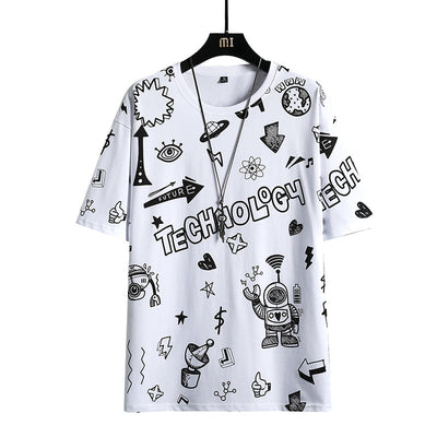 Playera Manga Corta Tendencia para Adolescentes - Image 5