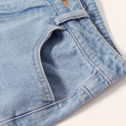 Jeans Rectos Cintura Alta con Degradado Tie Dye - Image 9