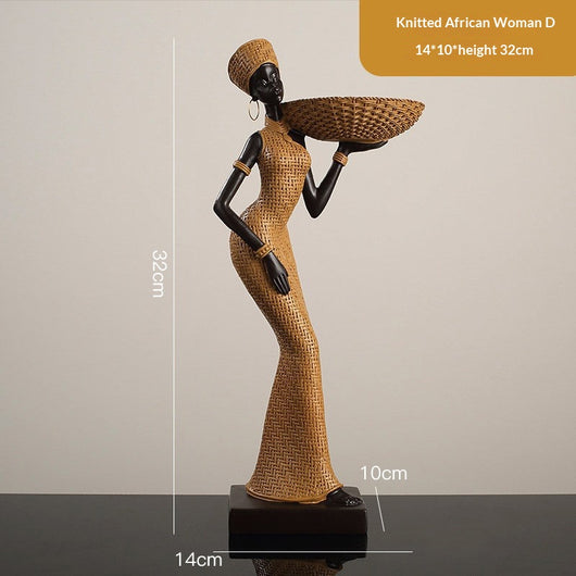 Pieza de Arte Africano Retro en Madera Maciza - Decoración del Hogar - Image 8