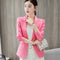 Blazer Casual de Manga Larga en Color Liso - Estilo Moderno