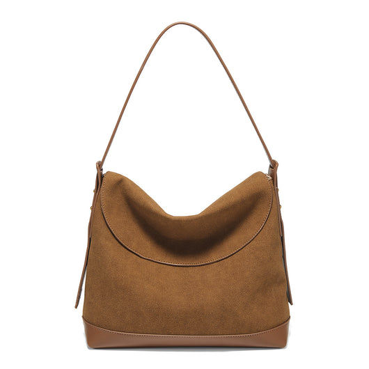 Bolso de Hombro Ante Sintético con Gran Capacidad y Correa Cruzada - Image 3
