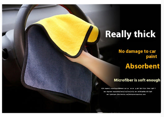 Paño de Microfibra Coral para Limpieza de Auto - Doble Cara Absorbente - Image 17