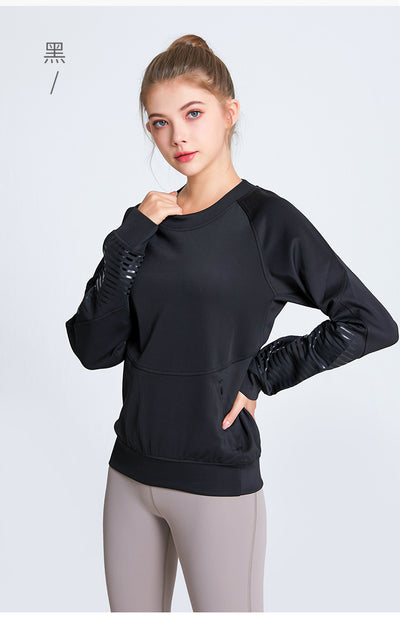 Sudadera Deportiva Suelta Cuello Redondo Manga Larga para Mujer - Image 6