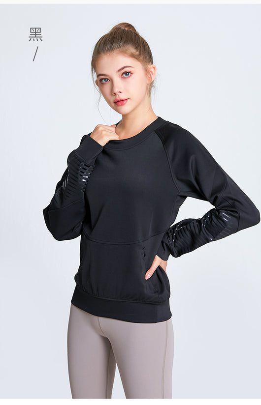 Sudadera Deportiva Suelta Cuello Redondo Manga Larga para Mujer - Image 6