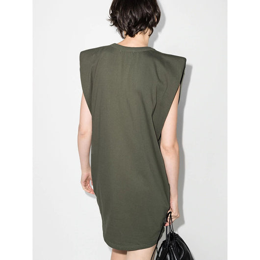 Vestido Camiseta Ejecutiva con Hombreras Acolchadas - Image 2
