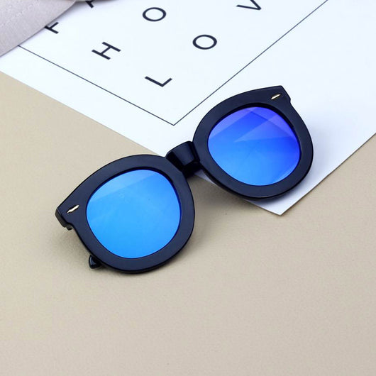Gafas de Sol Infantiles con Montura Grande Redonda y Detalles Reflectantes - Image 9