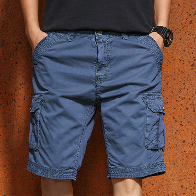 Pantalones Casuales Hombre Cintura Elástica Multibolsillos - Image 3