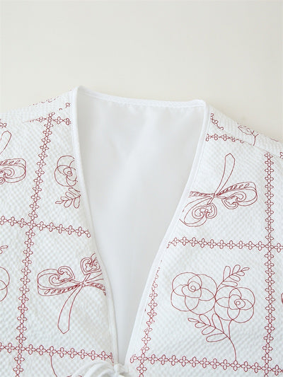 Chaqueta Acolchada con Estampado Retro - Image 4