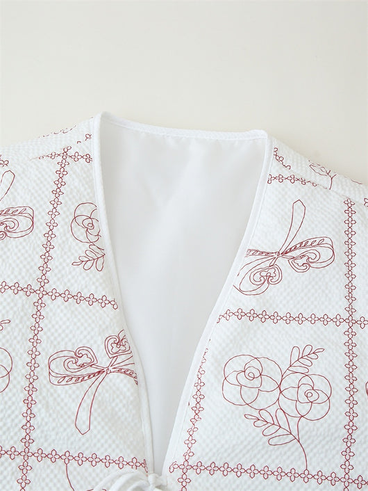 Chaqueta Acolchada con Estampado Retro - Image 4