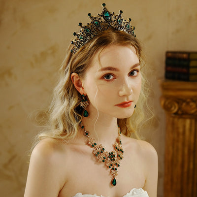 Conjunto de Aretes y Collar con Perlas y Cristales para Mujer - Image 32