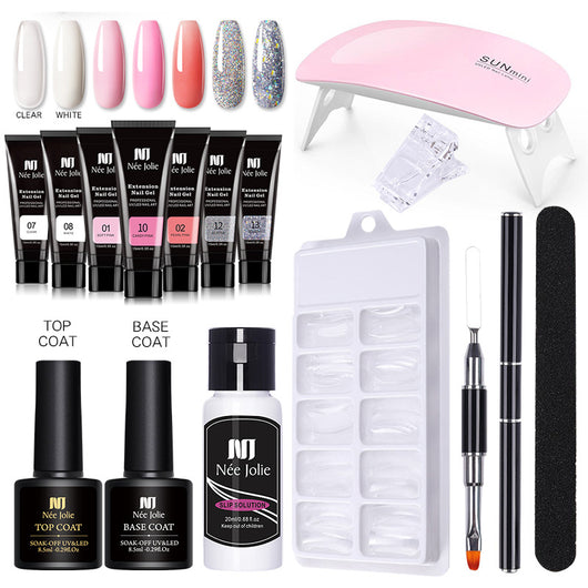 Set de Pegamento Extensión de Uñas en Gel Cristal Sólido - Image 3