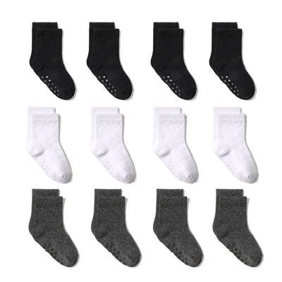 Calcetines Antideslizantes de Algodón para Niños - Colores Sólidos - Image 3