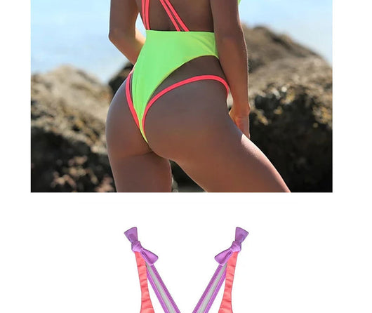 Traje de Baño Enterizo Fusion Europeo-Americano para Mujer - Image 14