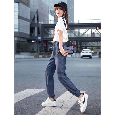 Pantalones Harem Capri Ajustados para Mujer - Corte Moderno y Favorecedor - Image 4