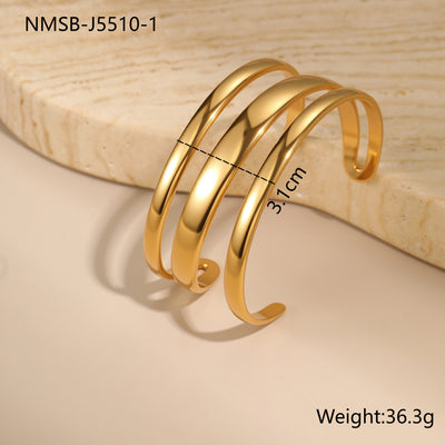 Pulsera de Acero Inoxidable con Apertura Ajustable - Image 6