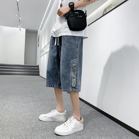 Pantalones Cortos de Trabajo Talla Grande Holgados con Cinco Bolsillos