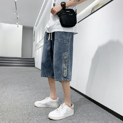Pantalones Cortos de Trabajo Talla Grande Holgados con Cinco Bolsillos