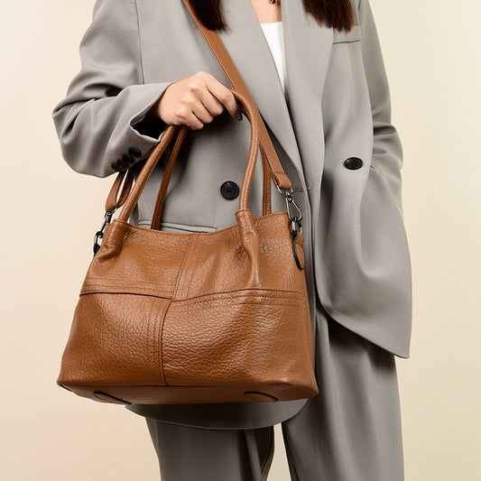Bolso Tote de Cuero Suave para Mujer - Bolsa Mensajero Profesional
