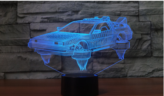 Lámpara Nocturna 3D Coche de Ciencia Ficción para Dormitorio Infantil - Image 7