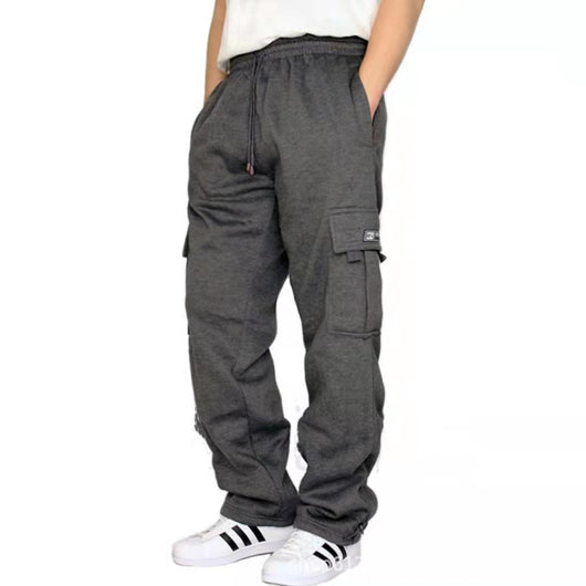 men's pants, sweatpants, red, jogger, sporty, casual - Image 4