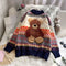 Suéter Holgado Estampado Otoño Invierno con Diseños Infantiles