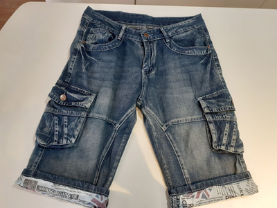 Shorts Denim Recto Clásico con Bolsillos Funcionales - Image 8