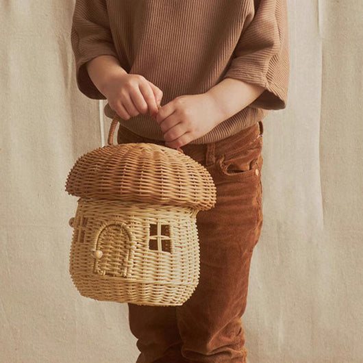 Bolso Tejido a Mano en Ratán Puro Wind Acorn - Diseño Seta - Image 7