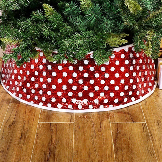 Falda para Árbol de Navidad con Lentejuelas Creativas
