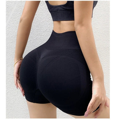 Shorts de Yoga Cintura Alta Levanta Glúteos - Secado Rápido sin Costuras - Image 6