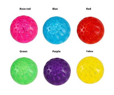 Solid purple pet toy ball with a high elastic honeycomb pattern, suitable for dogs and cats. - Image 13