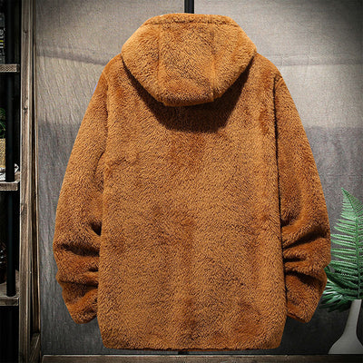 Chaqueta Deportiva con Capucha de Forro Polar para Hombre - Diseño Texturizado - Image 5