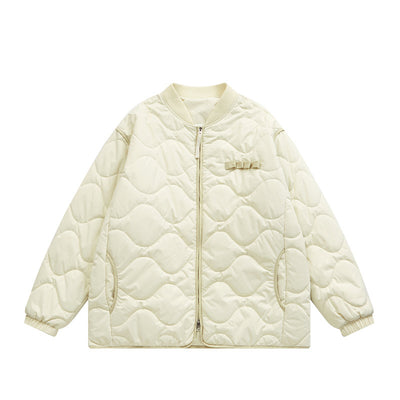 Chaqueta Acolchada de Algodón Japonesa con Patrón Rombo - Image 7