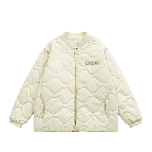 Chaqueta Acolchada de Algodón Japonesa con Patrón Rombo - Image 7