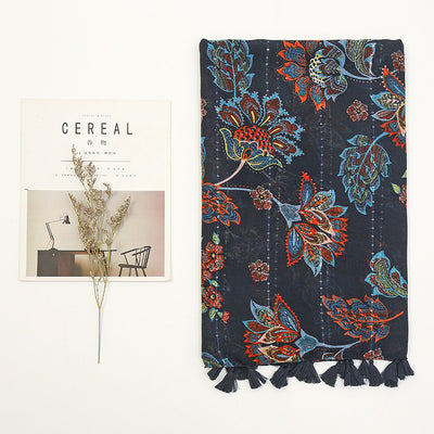 Pañuelo Bohemio con Strass Estampado para Mujer - Image 2