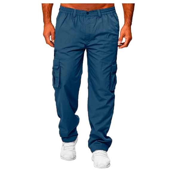 Pantalones Cargo Holgados Multibolsillos para Hombre